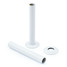 A-PIP-500-130-W - Ramone Modern Corner TRV All White Thermostatic Radiator Valves With Sleeves A-PIP-500-130-W - Ramone Modern Corner TRV All White Thermostatic Radiator Valves With Sleeves
